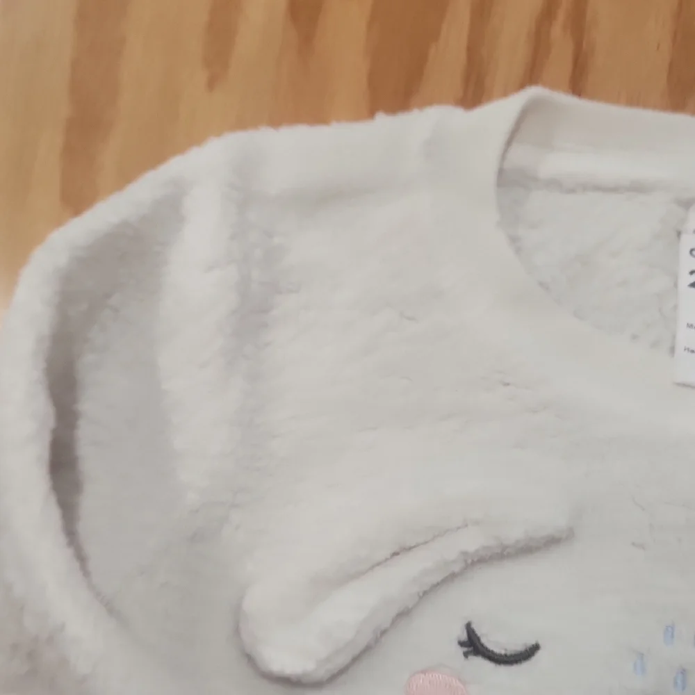 Carter's Cozy White and Blue Poodle Design Pajama Set